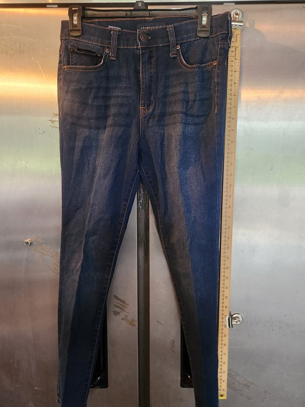 Aeropostale Women's Size 8 Short High Waisted Jegging Dark Wash Jeans